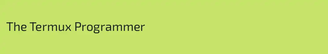 The Termux Programmer